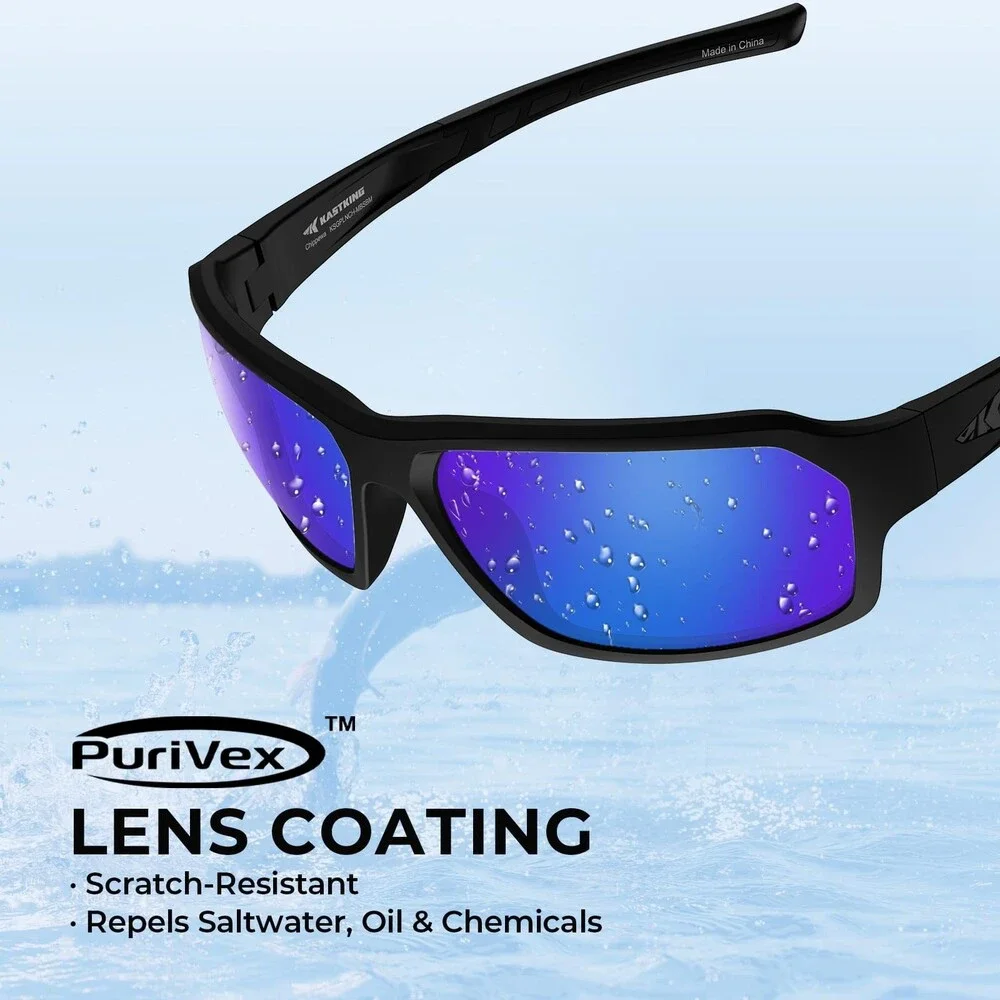 KastKing Chippewa Polarized Sunglasses UV400 Protection Full Wrap 10mm TAC